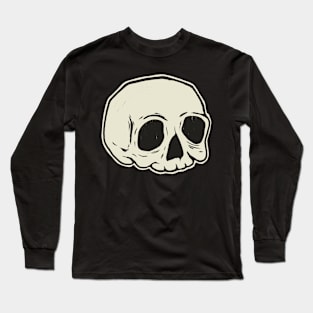Classic Skull (WHITE) Long Sleeve T-Shirt